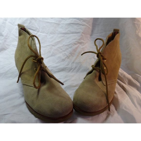 Sperry Top-Sider Stella Prow Women 9 M Ankle Wedge Bootie Suede Tan - Picture 2 of 8